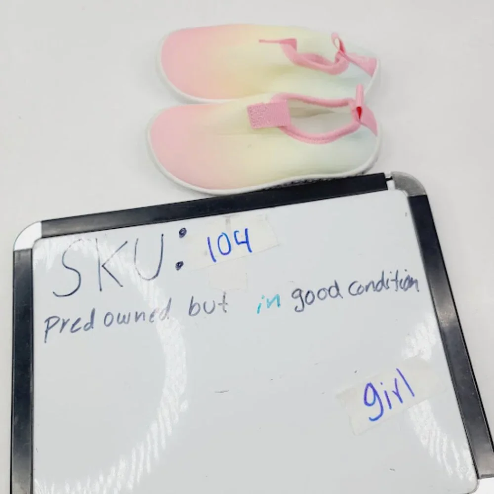 Cat‎ & Jack Girl's Multicolor Light Rainbow Casual Slip-On Shoes Size 7